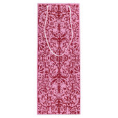 Victoriaans motief in roze wijn cadeautas (Achterkant)