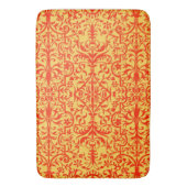 Victoriaans motief in sinaasappel badmat (Voorkant Verticaal)