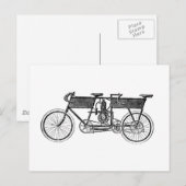  Victoriaans motorfiets Briefkaart (Voorkant / Achterkant)