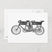  Victoriaans motorfiets Briefkaart (Voorkant / Achterkant)