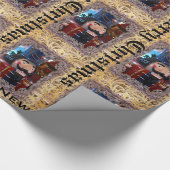 Victoriaans Mr Nutkraker Customize Cadeaupapier (Hoek)