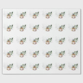 Victoriaans Muis in Theebeker Cadeaupapier (Vlak)