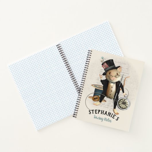 Victoriaans-muis-naaigarsenaal Notitieboek (Binnen)