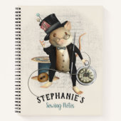 Victoriaans-muis-naaigarsenaal Notitieboek (Voorkant)