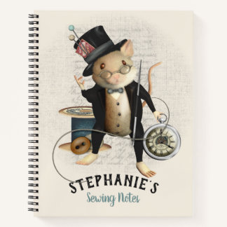 Victoriaans-muis-naaigarsenaal Notitieboek