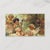 Victoriaans Music Angels van Hans Zatzka Visitekaartje (Achterkant)