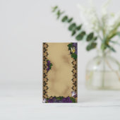 Victoriaans mussen en vlinders visitekaartje (Staand voorkant)