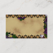 Victoriaans mussen en vlinders visitekaartje (Achterkant)