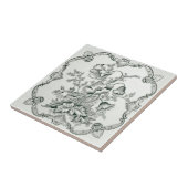 Victoriaans muur voor zwart-witherkenning met plat tegeltje (Zijkant)