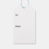  Victoriaans Muziek Romance Tulpen Gift Label Cadeaulabel (Achterkant)