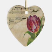  Victoriaans muziek Romance Tulps Keramisch Ornament (Rechts)