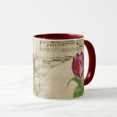  Victoriaans muziek Romance Tulps Mok (Voorkant rechts)