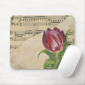  Victoriaans muziek Romance Tulps Muismat (Met muis)