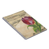  Victoriaans muziek Romance Tulps Notitieboek (Rechterzijde)