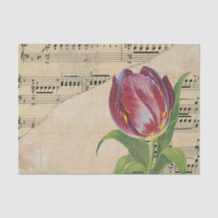  Victoriaans muziek Romance Tulps Tissuepapier