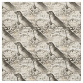 Victoriaans muziekvogels stof (Swatch)