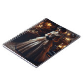 Victoriaans  mysterieuze elegante vrouw notitieboek (Linkerzijde)