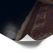 Victoriaans  mysterieuze elegante vrouw perfect poster (Hoek)