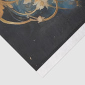 Victoriaans Mystieke Vrouw met Hoofdtooi Decoupage Tissuepapier (Detail)