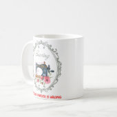 Victoriaans naaien Koffiemok (Voorkant links)