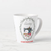 Victoriaans naaien Latte Mok (Rechterhoek)