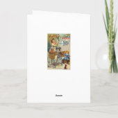 Victoriaans naaimachine advertentie kaart (Achterkant)