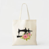  Victoriaans naaimachine Canvas tas (Voorkant)