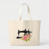 Victoriaans naaimachine Canvas tas (Voorkant)