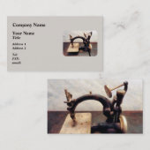 Victoriaans naaimachine visitekaartje (Voorkant / Achterkant)