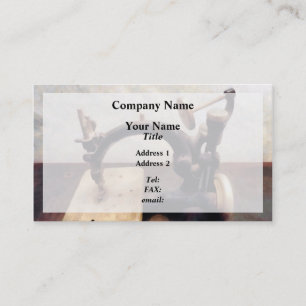 Victoriaans naaimachine visitekaartje