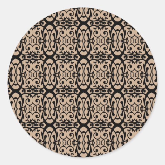 Victoriaans Naaldwerk Stijl Sticker (Voorkant)