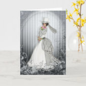 Victoriaans nam Kaart toe (Gele Bloem)
