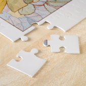 Victoriaans Nieuwe gele bloem Legpuzzel (Zijkant)