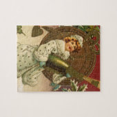  Victoriaans nieuwjaarsavond Champagne Angel Legpuzzel (Horizontaal)