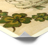  Victoriaans nieuwjaarsavond Champagne Angel Poster (Hoek)