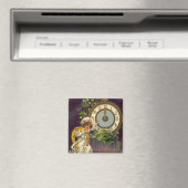  Victoriaans nieuwjaarsavond, klok 's middags Magneet (Insitu (Vaatwasser))