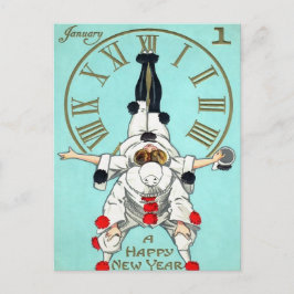 Victoriaans nieuwjaarsklok (2 van 4) Briefkaart