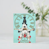 Victoriaans nieuwjaarsklok (2 van 4) Briefkaart (Staand voorkant)