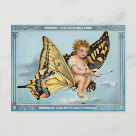  Victoriaans nieuwjaren Briefkaart