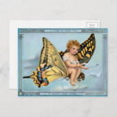  Victoriaans nieuwjaren Briefkaart (Voorkant / Achterkant)