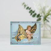  Victoriaans nieuwjaren Briefkaart (Staand voorkant)