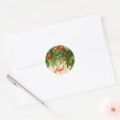Victoriaans Noel-Kerst sticker (Envelop)