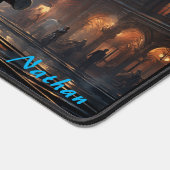 Victoriaans Noir Steampunk Trein Bureaumat (Hoek)