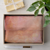  Victoriaans Noodlijdend Rood Roze Bloemen Tissuepapier (Geschenk)