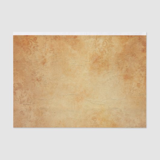  Victoriaans Noodlijdende Oranje Roest Abstract Tissuepapier (Voorkant)