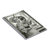 Victoriaans Notitieboek van dame en kat (Rechterzijde)