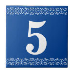 Victoriaans nummer tegeltje<br><div class="desc">Victoriaans House Number Tile - White on blue met een printergrens.  Huisnummers,  kamernummers,  borden.  Kan ook worden gewijzigd in lettertegels.</div>