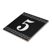 Victoriaans nummerschaal tegeltje (Zijkant)