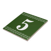 Victoriaans nummerschaal tegeltje (Zijkant)