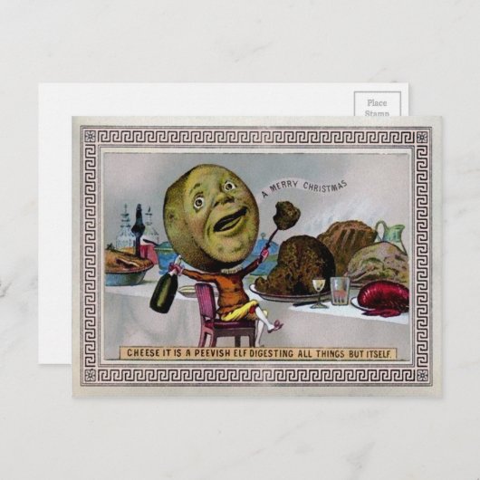  Victoriaans Odd Briefkaart (Voorkant / Achterkant)